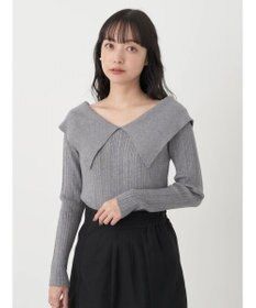 earth music&ecology ２ｗａｙビッグカラーニットプルオーバー