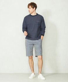 JOSEPH ABBOUD MOUNTAIN 【SPACE／UNISEX】ストライプイージーショートパンツ