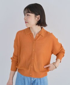 Green Parks 衿つきメッシュニットプルオーバー