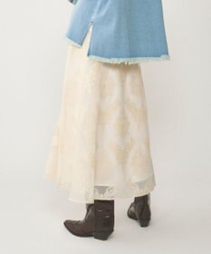 GRACE CONTINENTAL オーナメントロングスカート