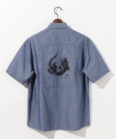 JOSEPH ABBOUD MOUNTAIN 【テーム・ヤルヴィモチーフ】バックデザイン 半袖シャツ