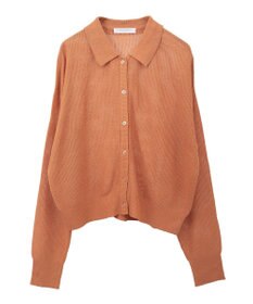 Green Parks 衿つきメッシュニットプルオーバー