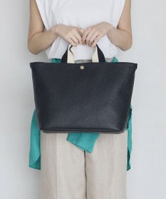 TOPKAPI 【Breath TOPKAPI】SCOTCH GRAIN スコッチグレイン プレーン 2トーンテープ ハンドル トートバッグ L