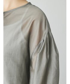 Green Parks AnriettMusee シアーボリュームスリーブブラウス