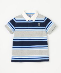 J.PRESS KIDS 【110-130cm】マルチボーダー 半袖ポロシャツ