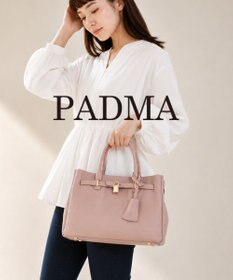 style code 【PADMA/パドマ】 キーチャーム付 本革ベルトデザインハンドバッグ