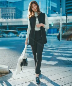 UNFILO 【暖かさ＆着心地の良さで大ヒット】コットンカシミヤ タートルネックカットソー