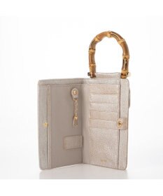 UNBILLION perche バンブーハンドルゴートモバイルウォレットショルダー