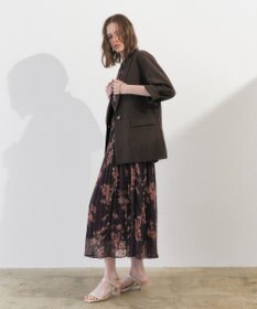 YECCA VECCA マシンウォッシャブルリネンライクジャケット