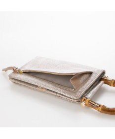 UNBILLION perche バンブーハンドルゴートモバイルウォレットショルダー