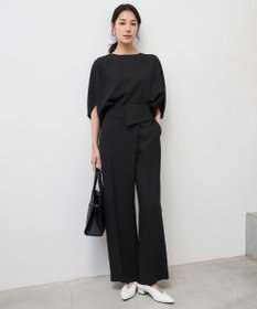 ICB 【新色追加・WEB限定カラーあり・UVケア・接触冷感・速乾・防シワ・洗える】FluidBackSatin ドルマンスリーブブラウス