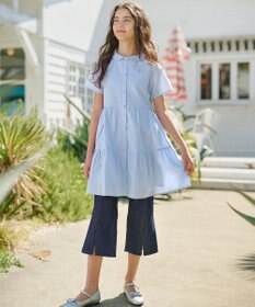 組曲 KIDS 【150-160㎝】フレアーデニムニット パンツ