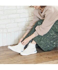 ing <ing>晴雨兼用ハイカットスニーカー