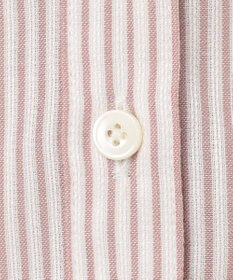 J.PRESS LADIES L 【洗える】ドビー強撚ストライプ コクーンシルエット ブラウス