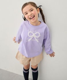 ANY KIDS 【綿100%】リボンアソート 長袖Tシャツ