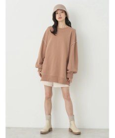 earth music&ecology 配色ルーズスウェット