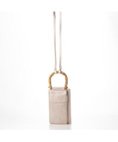 UNBILLION perche バンブーハンドルゴートモバイルウォレットショルダー