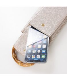 UNBILLION perche バンブーハンドルゴートモバイルウォレットショルダー
