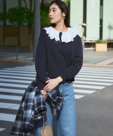 23区 S 【一部店舗限定/洗える】クリアコットンテリー セットアップ ロゴ スウェット