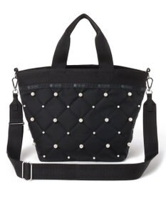 LeSportsac BUCKET TOTE W PEARLS/ブラックパール