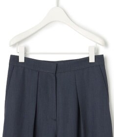 ICB L 【洗える】 ドレープスラブデニム ワイドパンツ