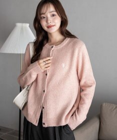 WEGO 【WEB限定/25年秋冬新作】別注USPOLO微起毛カーデ