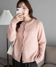 WEGO 【WEB限定/25年秋冬新作】別注USPOLO微起毛カーデ