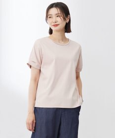 J.PRESS LADIES S 【WEB限定カラーあり・洗える】コットンスムース ハシゴレース カットソー ピンク系