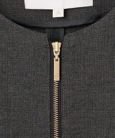 自由区 L 【17号サイズまで展開】ライトブッチャーノーカラー ブルゾン