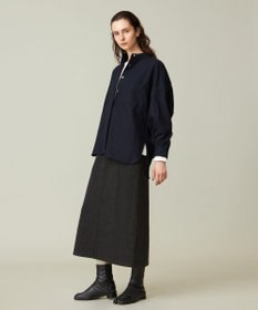 J.PRESS YORK STREET 【WOMEN】バンドカラーブラウス