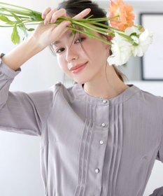 Tiaclasse パールボタンプリーツワンピース