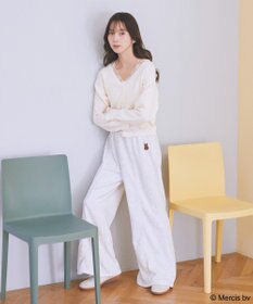 earth music&ecology 【予約】miffy/earth 刺繍スウェットパンツ