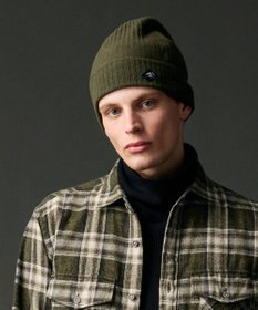 JOSEPH ABBOUD MOUNTAIN 【イージーケア/軽量/ソフト】ニットフリース ニットキャップ カーキ系