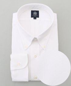 J.PRESS MEN 【KING SIZE】【PREMIUM PLEATS / 形態安定】ピンオックス ドレスシャツ / B.D.