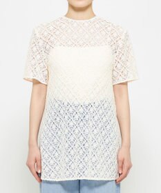 uncrave ジオメトリックレース ブラウス