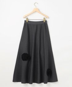 組曲 S 【組曲×setsuko sagittaire】ボンボンフラワーニット スカート