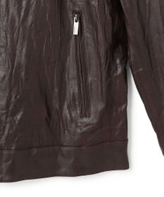 JOSEPH HOMME 【洗い加工】シュリンクエアレザー 　シングルライダースジャケット