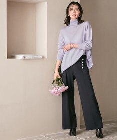 23区 【洗える】ウールブレンド タートルネック ニット