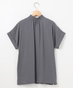 組曲 バウンディングシャーティング バンドカラーフリル ブラウス