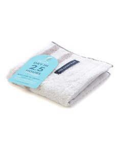 PRESENTERS ROOM モウカワイターノ / ハンドタオル　ブルー×オレンジ×グレー