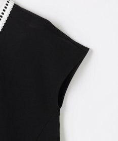 組曲 【先行予約】フレンチテリー 刺繍襟 ペプラムカットソー