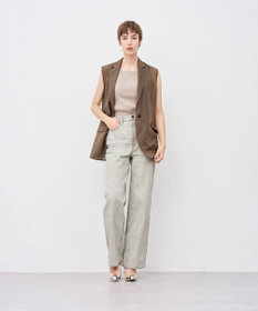 uncrave リブニット カップ付きキャミソール