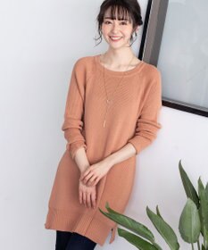 Tiaclasse L 【洗える】リラックス感のあるラグランスリーブニット