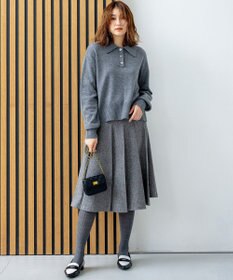 組曲 L 【WEB限定】ネコアシツィード プリーツスカート