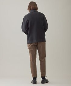 UNFILO MENS 【男女兼用/新色追加】スウェットライク ジップ タートルネックニット [24年秋冬商品]