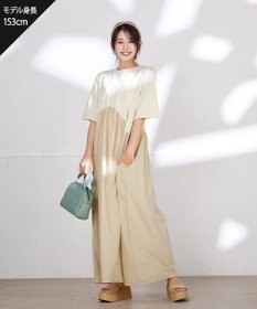 Tiaclasse 【洗える】切替マキシワンピース