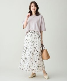 ANY 【Sサイズあり】オーガニックコットンスムース5分袖Tシャツ