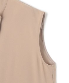 BEIGE， 【洗える】FLEUR / フロントボタンノースリーブブラウス