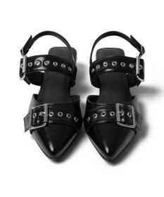 WEGO ハトメベルトポインテッドシューズ