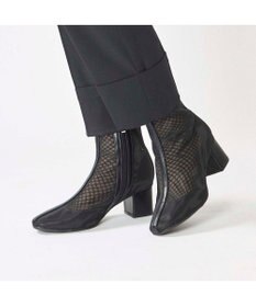 MODE ET JACOMO <noyau>ブロックヒールチュールブーツ